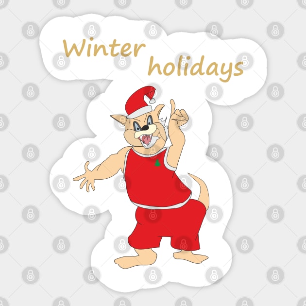 Winter holidays Sticker by Alekvik